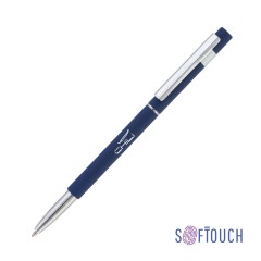 Ручка шариковая Star, покрытие soft touch, темно-синий