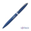 Ручка шариковая Rocket, покрытие soft touch, темно-синий