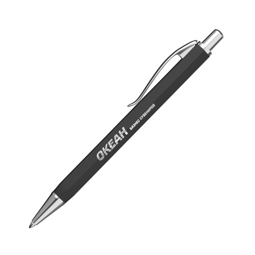 Ручка шариковая Stanley, покрытие soft touch, черный