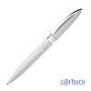 Ручка шариковая Rocket, покрытие soft touch, белый