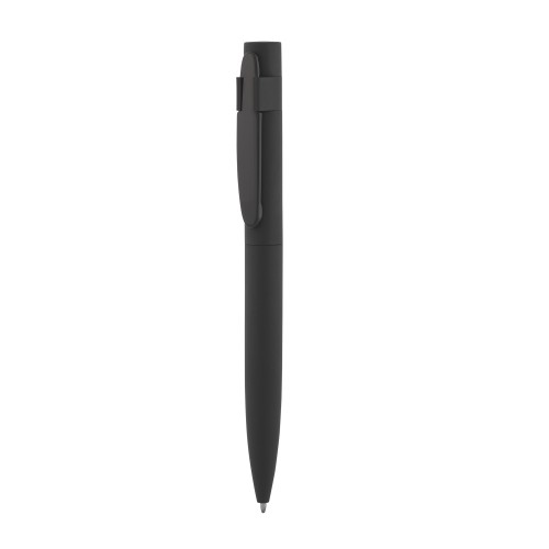 Ручка шариковая Lip, покрытие soft touch, черный