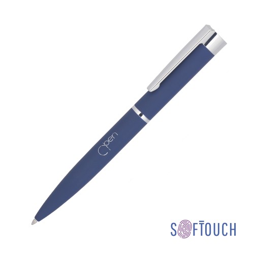 Ручка шариковая Alice, покрытие soft touch, темно-синий