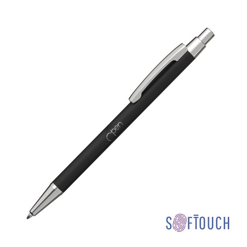 Ручка шариковая Ray, покрытие soft touch, черный