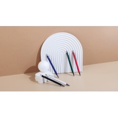 Ручка шариковая Trade, покрытие soft touch, черный