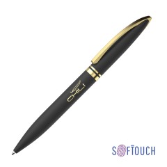 Ручка шариковая Rocket, черный с золотом
