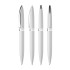Ручка шариковая Rocket, покрытие soft touch, белый