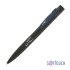 Ручка шариковая Lip, покрытие soft touch, черный с синим