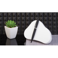 Ручка шариковая Rocket, покрытие soft touch, черный