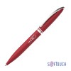 Ручка шариковая Rocket, покрытие soft touch, красный