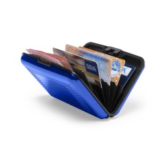 Футляр Trust для банковских карт и визиток с RFID - защитой, синий