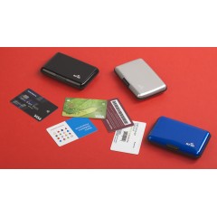 Футляр Trust для банковских карт и визиток с RFID - защитой, серебристый