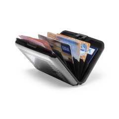 Футляр Trust для банковских карт и визиток с RFID - защитой, серебристый