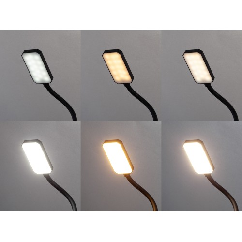 Лампа Smart Flex с беспроводным 3в1 (15W) ЗУ с MagSafe, часами, карандашницей и подсветкой логотипа, черный