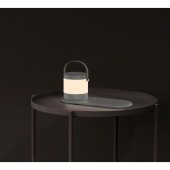 Настольная беспроводная (15W) зарядная станция Smart Home с bluetooth колонкой-лампой, белый