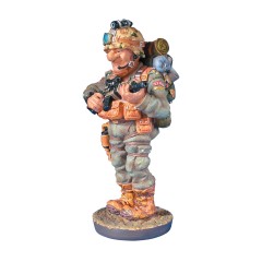 Скульптура Военный, камуфляж