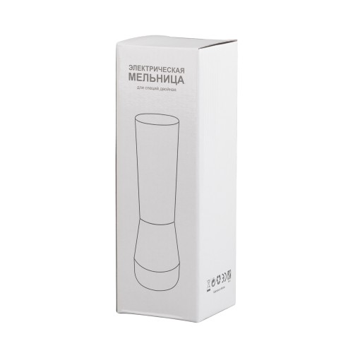 Электрическая мельница Salt&Pepper для специй двойная, стальной серый