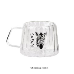 Кружка Crystal с нанесением капсула Сафари 180 мл, прозрачный