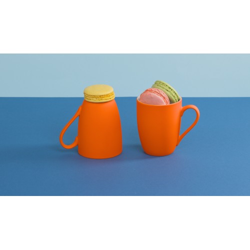 Кружка Trend, покрытие soft touch, оранжевый