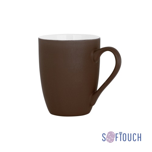 Кружка Trend, покрытие soft touch, коричневый