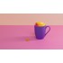 Кружка Trend, покрытие soft touch, фиолетовый