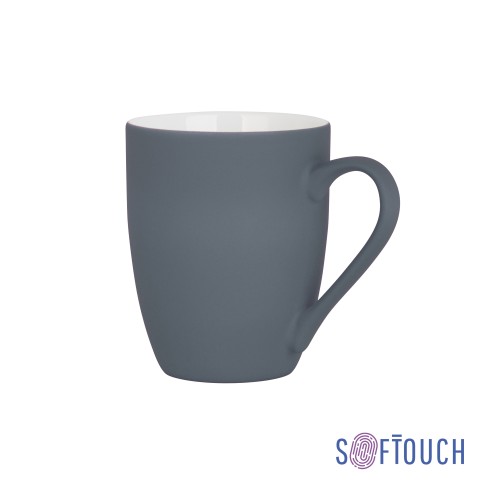 Кружка Trend, покрытие soft touch, серый