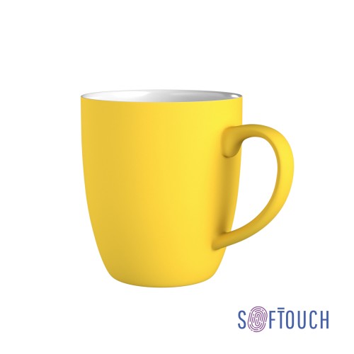 Кружка Fresh, покрытие soft touch, желтый