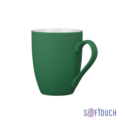 Кружка Trend, покрытие soft touch, зеленый