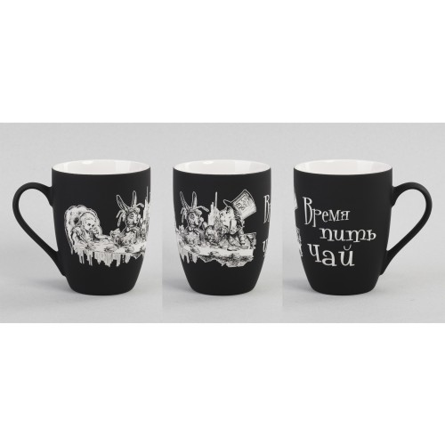 Кружка Trend, покрытие soft touch, черный