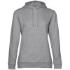 Толстовка с капюшоном женская Hoodie, серый меланж Толстовка с капюшоном женская Hoodie, серый меланж