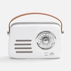 Bluetooth-колонка с радио Retronica, белая