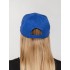 Бейсболка Snapback с прямым козырьком, ярко-синяя