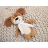 Мягкая игрушка Beastie Toys, собачка с белым шарфом