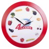 Часы настенные Vivid Large, красные Часы настенные Vivid Large, красные