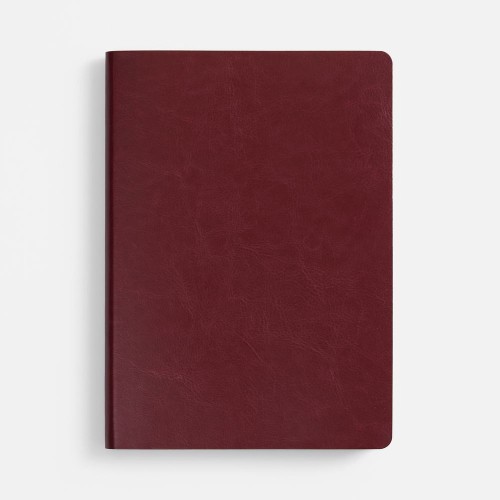 Ежедневник Nebraska Flex, недатированный, бордовый с золотистым