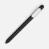 Ручка шариковая Swiper Soft Touch, черная с белым