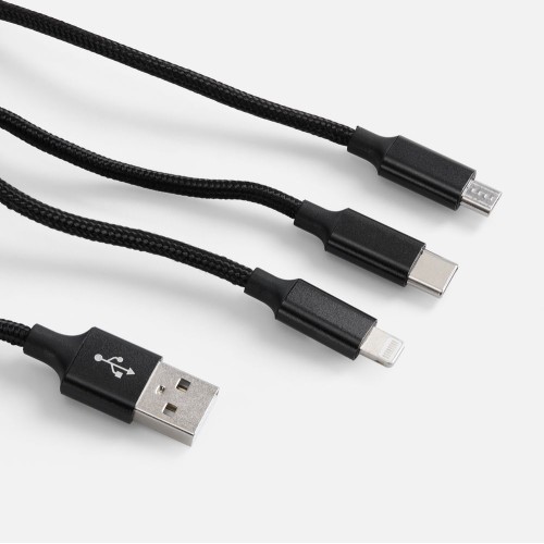 Кабель Triple Charge в футляре ver.2, черный