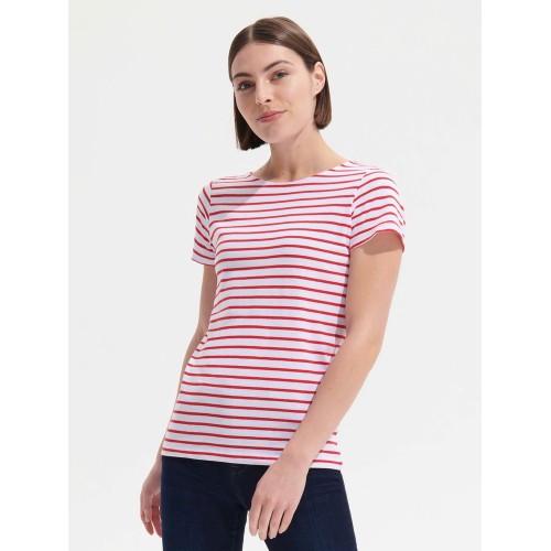 Футболка Miles Women белая с красным