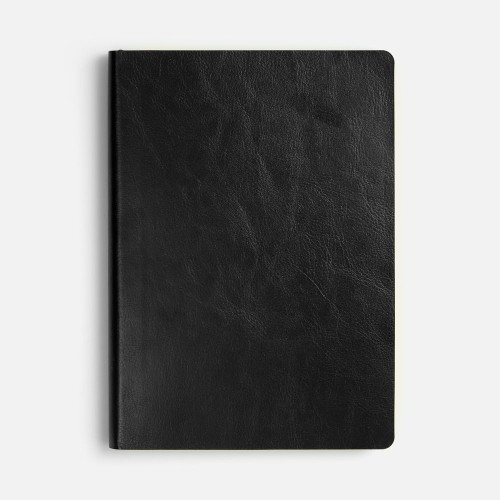 Ежедневник Doppio, недатированный, черный с желтым