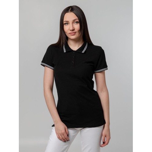 Рубашка поло женская Virma Stripes Lady, черная