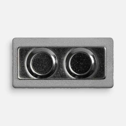 Значок Magnet Matto, серебристый глянцевый