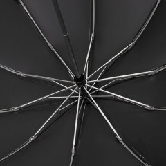 Зонт обратного сложения с ручкой-карабином Foldberry, черный