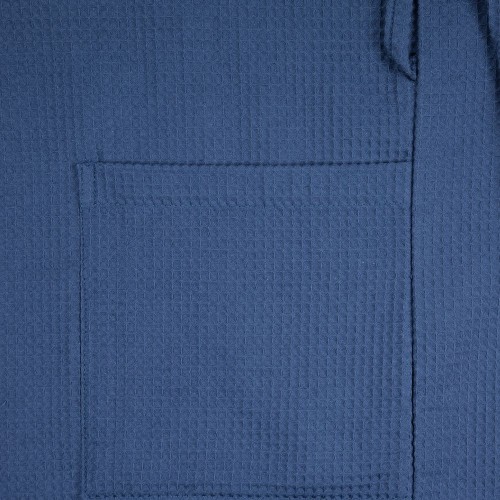 Халат вафельный Kimono, темно-синий