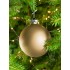 Елочный шар Finery Matt, 10 см, матовый золотистый