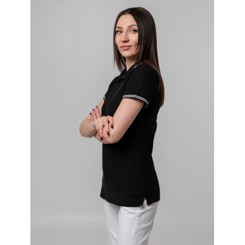 Рубашка поло женская Virma Stripes Lady, черная