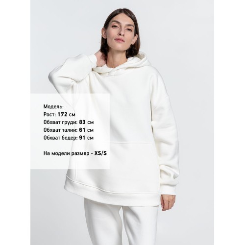 Худи Kulonga Oversize, молочно-белое