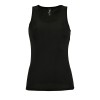 Майка женская Sporty TT Women, черная Майка женская Sporty TT Women, черная