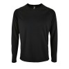 Футболка с длинным рукавом Sporty LSL Men, черная Футболка с длинным рукавом Sporty LSL Men, черная