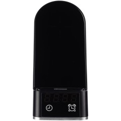 Зарядная станция с часами E-Store для смартфона, часов и наушников, черная