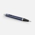 Ручка шариковая Parker IM Core Matte Blue CT, темно-синяя с черным