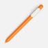 Ручка шариковая Swiper Soft Touch, неоново-оранжевая с белым